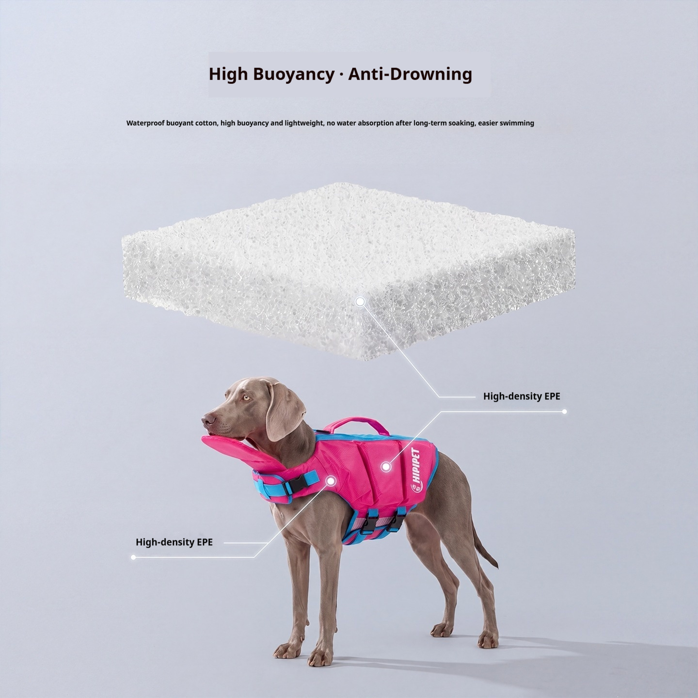 Dog Life Jacket - Buoyancy Swim Vest - Image 4