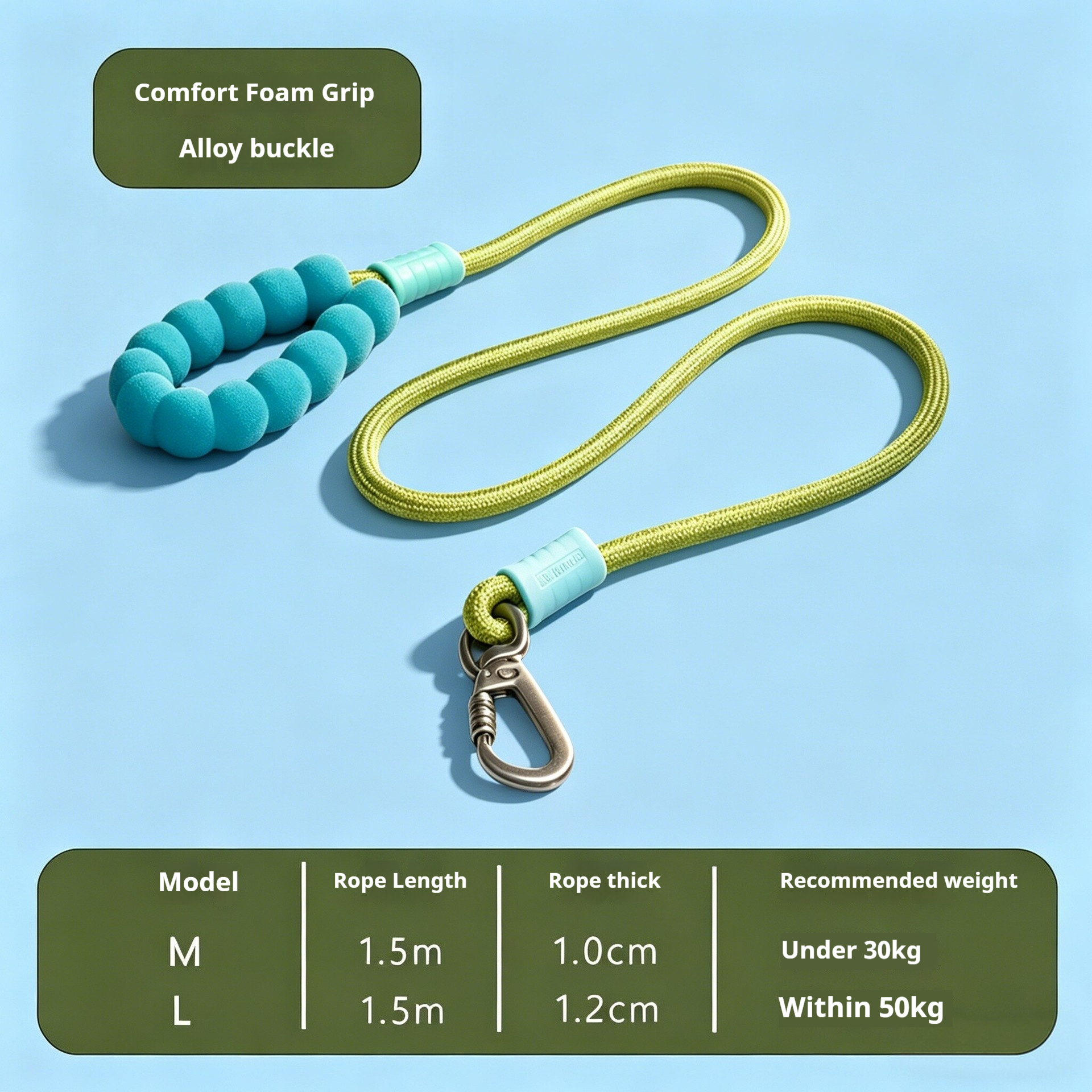 Anti-Pull Dog Leash with Foam Grip - Image 2