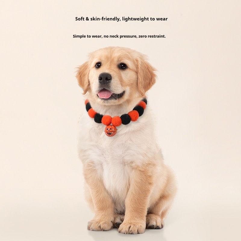 Halloween Pumpkin Pet Collar - Image 5