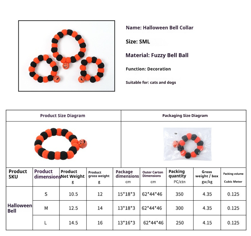 Halloween Pumpkin Pet Collar - Image 3