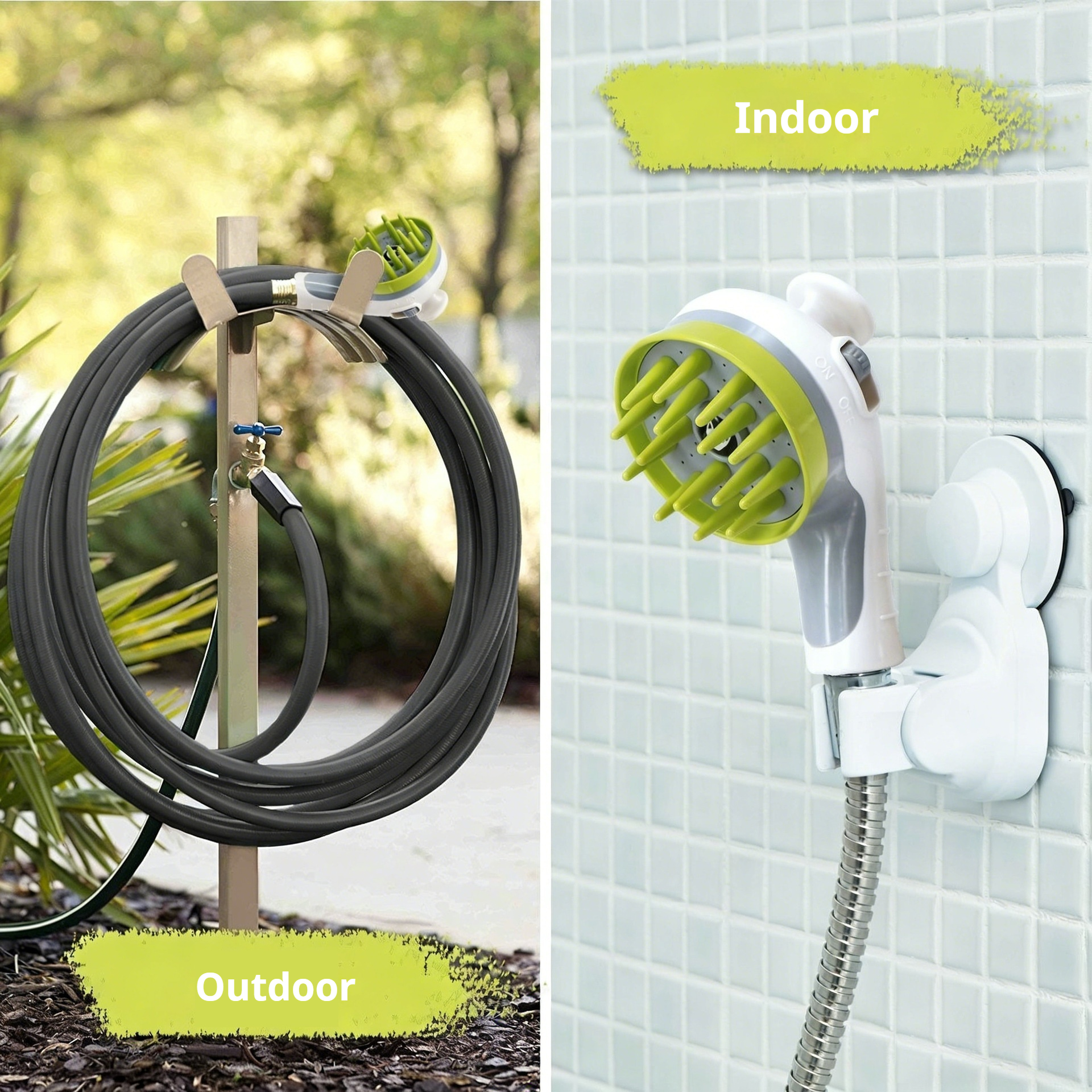 Pet Shower Sprayer Bath Brush for Dogs & Cats - Image 7