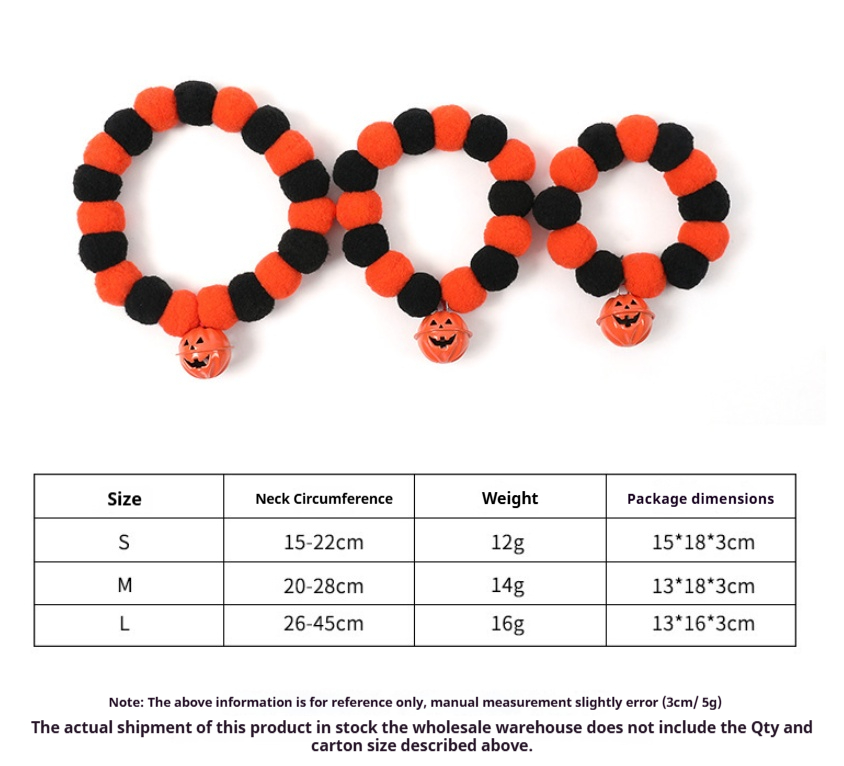 Halloween Pumpkin Pet Collar - Image 2